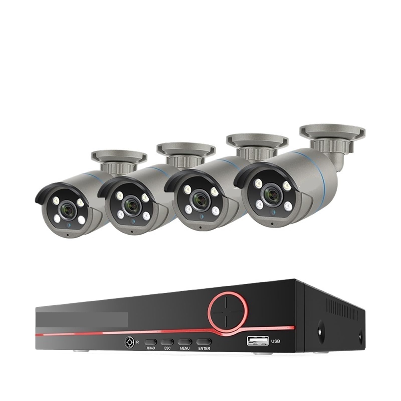 Amazon.co.jp: 8CH 4MP POE セキュリティ監視カメラシステムキット AI